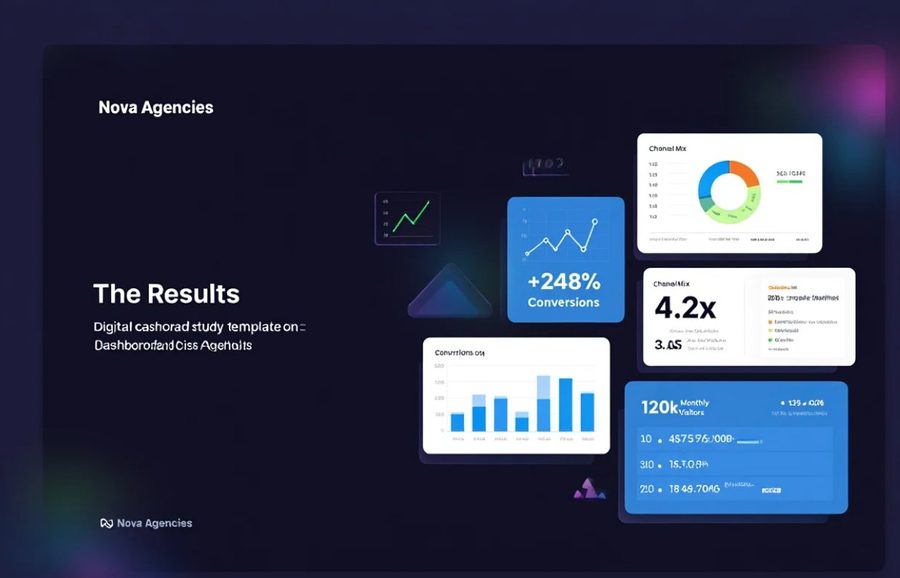 Nova Agencies кейс — результати digital маркетингу: +248% конверсії, 4.2x ROAS
