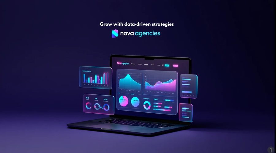 Nova Agencies — data-driven маркетинг дашборд з аналітикою і графіками росту